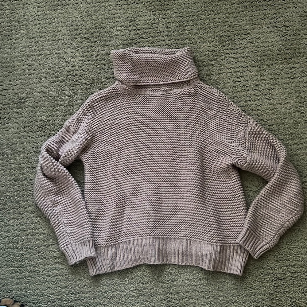 Knit turtleneck sweater